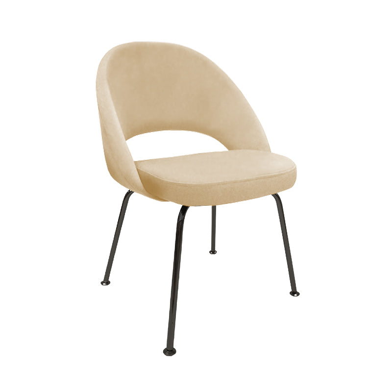Silla Saarinen Tub Eco Cuero, Base Cromo o Negra